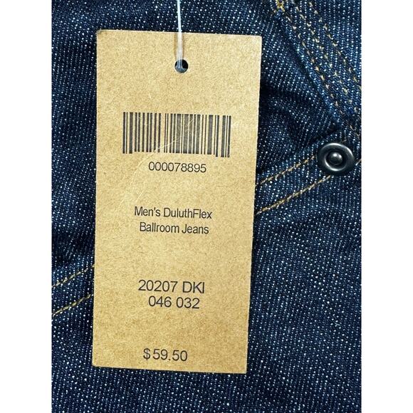 NWT Duluth Trading Co. Men's Flex Ballroom Straight Leg Jeans - 46x32 (47x32) - Picture 4 of 6